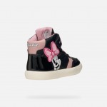 GEOX ΚΟΡΙΤΣΙ SNEAKERS  B561MC 00254 C9289 ΜΑΥΡΟ ΡΟΖ